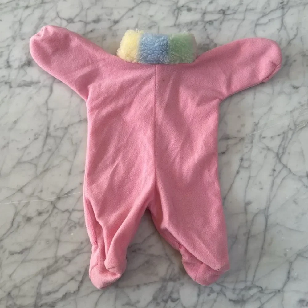 Doll Fleece Sleeper Embroidered Bear Rocking Horse Patch OS